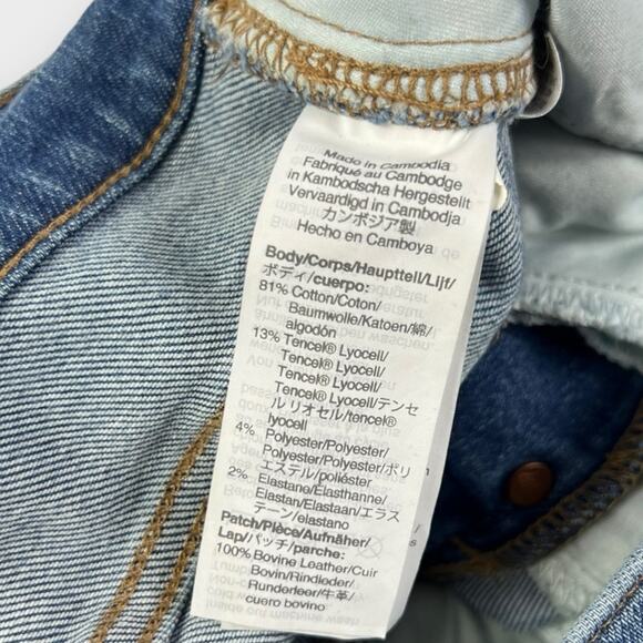 Madewell 9" Mid-Rise Skinny Crop Jeans: Button-Front TENCEL Denim Size 29 - Picture 6 of 9